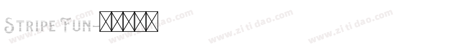 Stripe Fun字体转换